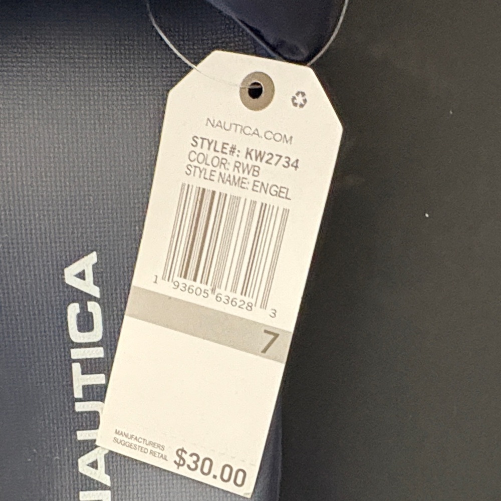 Nautica Blue and Red Slide Sandals - Picture 4 of 5